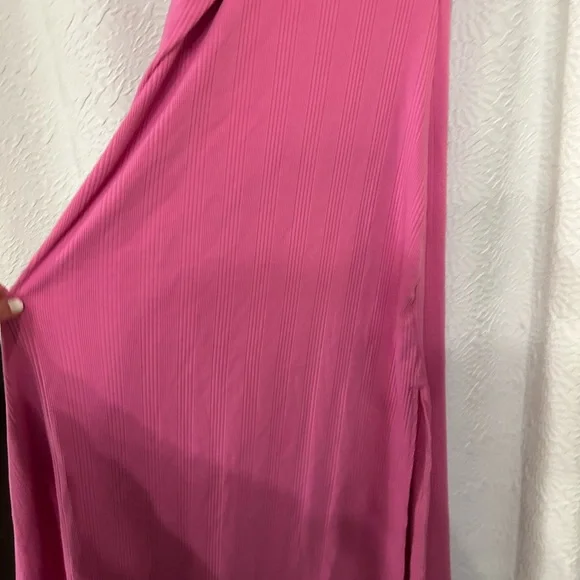 Aerie NWT Pink One-Shoulder Dress - Picture 5 of 6
